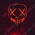 Miniatyrbild 1 av 4: TD® Purge Horror LED Halloween Mask Glow in the Dark Special Party - Festival Fancy Dress Events med leende och ögon