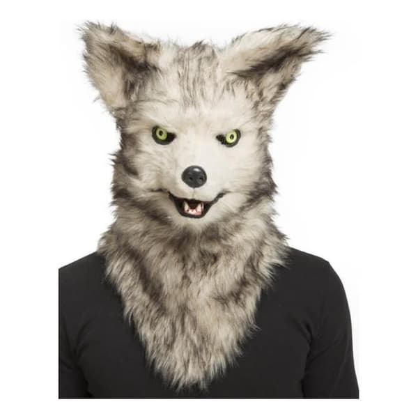 Wolf Mask - Disfrazzes - Movable Jaw - Svart - Blandat - Halloween