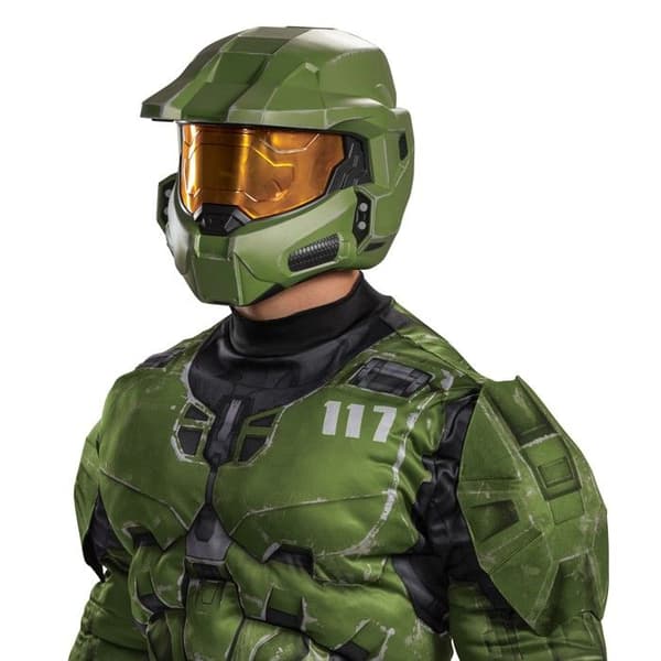 Officiell Premium Halo Master Chief Maskeradd, Karnevalsmask Festsbeteckning Födelsetagsjuls, One Size