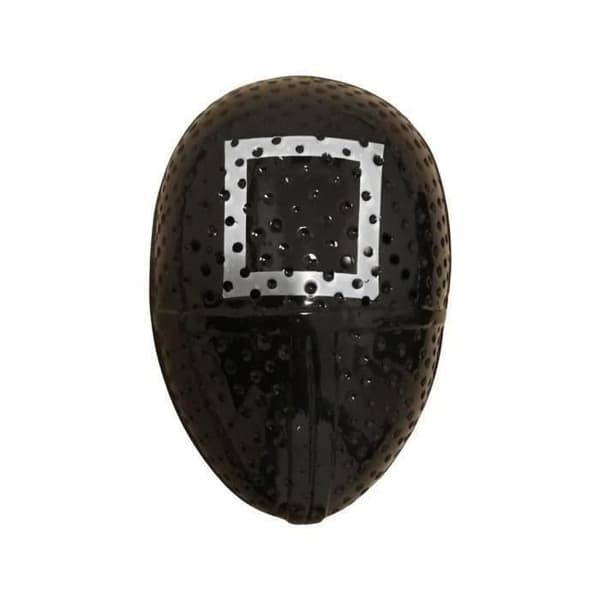 Maskeradmask SQUID GAME - Fyrkantig soldat - Svart - Vuxen - One size