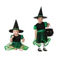 Miniatyrbillede 1 af 3: Kostume til babyer Grøn Heks - 6-12 måneder