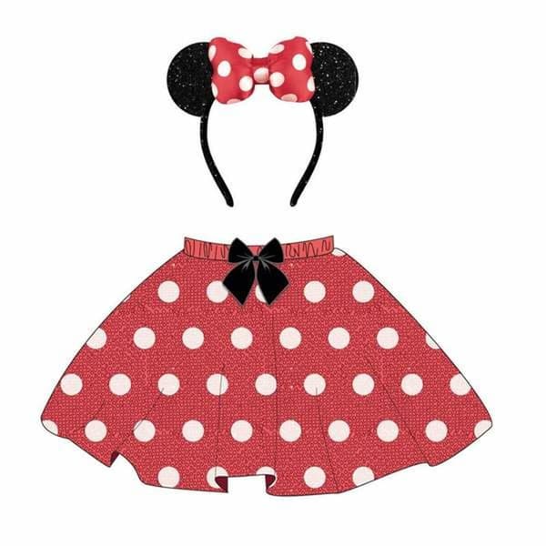 Hårbøjle Minnie Mouse Rød