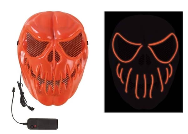P'TIT Clown re15003 - Ljusmaskerande skrämmande pumpa med LED