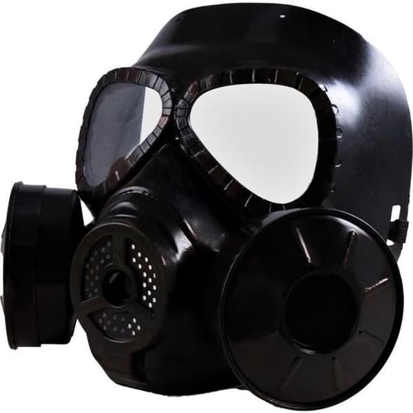 Svart vuxen gasmask - PTIT CLOWN - Zombie-tema - Halloween