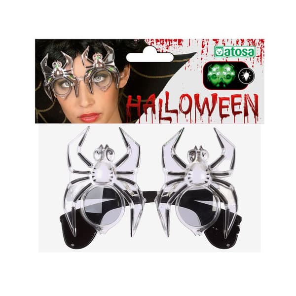 Briller Grøn Edderkop Halloween Lys