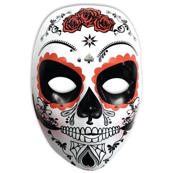 Dia de los muertos mask för kvinnor - Vit - För Halloween eller Day of the Dead