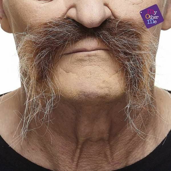 Mustasch My Other Me Brun