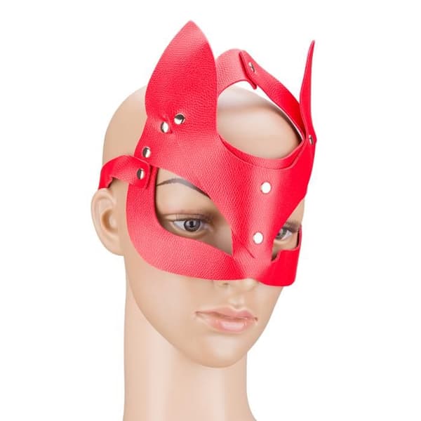 Mask i konstläder Wildcat - KÄRLEK OCH VIBBAR