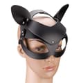 Miniatyrbild 2 av 6: Kattmask i konstläder med strass