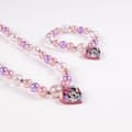 Miniatyrbild 4 av 5: Necklace and Bracelets set Minnie Mouse Rosa 2 Delar