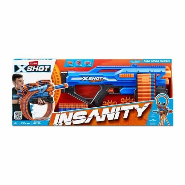 Dartpistol Zuru XSHOT Insanity Mad Mega Barrel