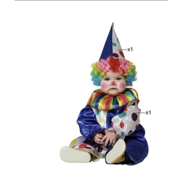 Maskeraddräkt bebis Clown - 24 månader