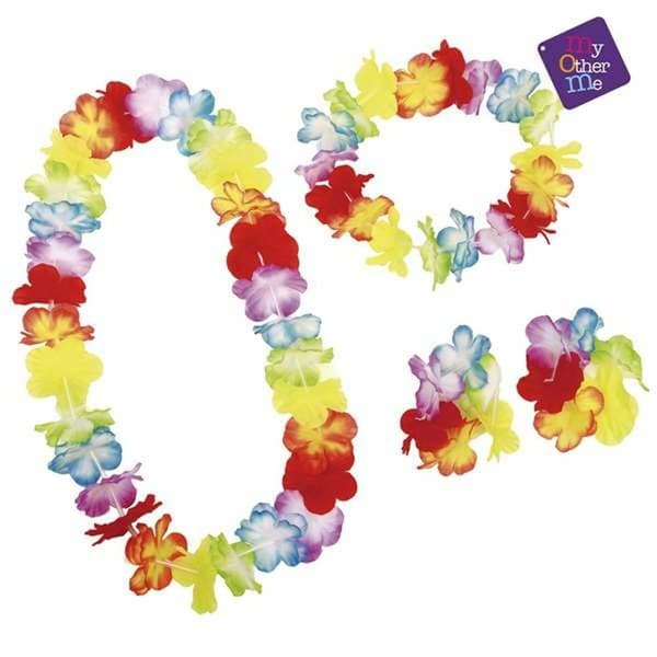Set med accessoarer till finklädsel My Other Me Multicolour Hawaiianska M