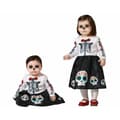 Miniatyrbillede 1 af 4: Kostume til babyer Skelet Mexicansk dame - 6-12 måneder