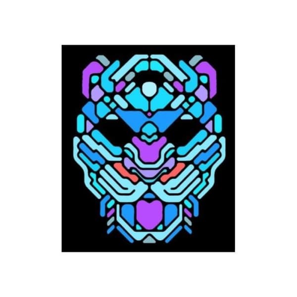 Leopardmask med led