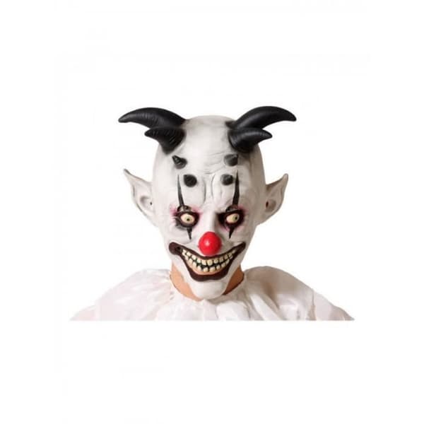 Disguise - Latex Halloween Mask - White Horned Demon