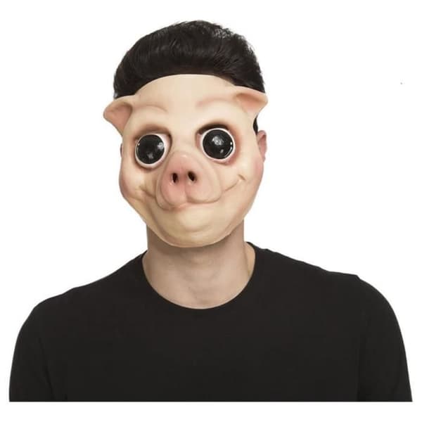 Risueño Pig Mask - DisfraZZes - One Size - Flerfärgad