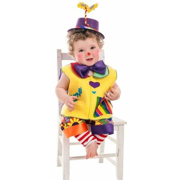 Maskeraddräkt bebis Love Clown (3 Delar) - 0-12 månader