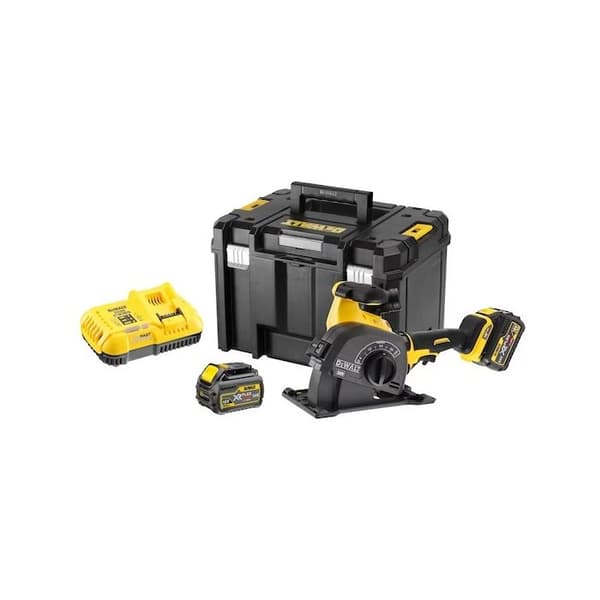 DeWalt - XR Flexvolt 54V 2x2Ah Li-Ion Borstlös betongspår 125 mm med TSTAK-låda