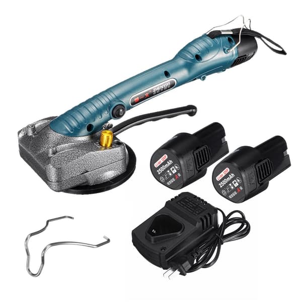 Handhållen kakelavjämningsenhet Vibrator 40KG konstruktionsverktyg(2 batteri EU-kontakt)