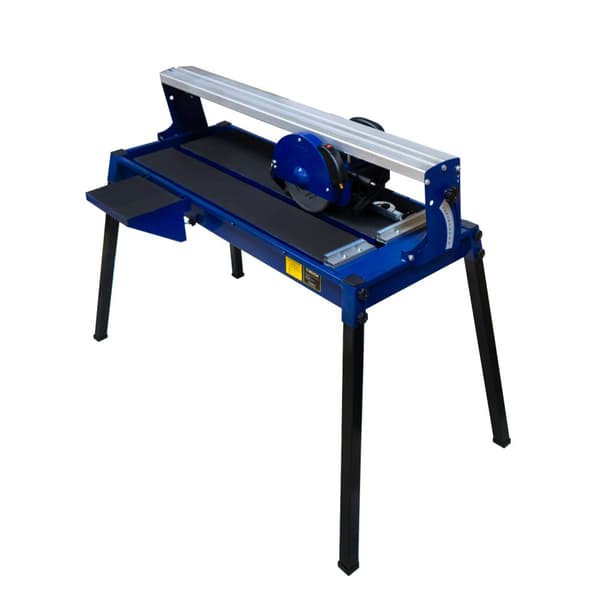 Fliseskærebænk med vandkøling 720 mm bordlaserskæreguide Diamantklinge Robust 800W motor Ekstra klinge 0-45° vinkelskæring DIY & professionel brug