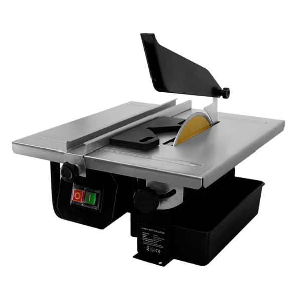 Wet Tile Cutter Table Saw Electric 600W 230V 2 x FREE 180mm Diamond Blade 330 x 360mm Bench Top 35mm Cutting Depth 2950 RPM 0-45° Stainless Steel