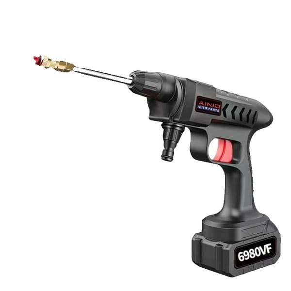 Bilvaskpistol, Trådløs, Højtryk, 30000mAh