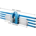 Pikkukuva 10 / 10: Magnesium & Aluminum Alloy 48x8", Raskas Mutkikas Raudanjalusta, Sisältää Lisätarvikkeita - Betonivehke 48x8"