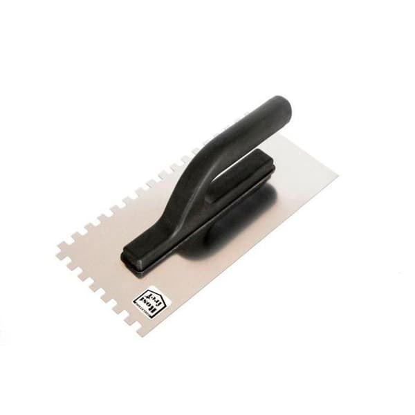 Platoir - truelle - taloche Awtools - AW30210 - Med truelle 270 mm med tand på 10 mm, handtag i plast
