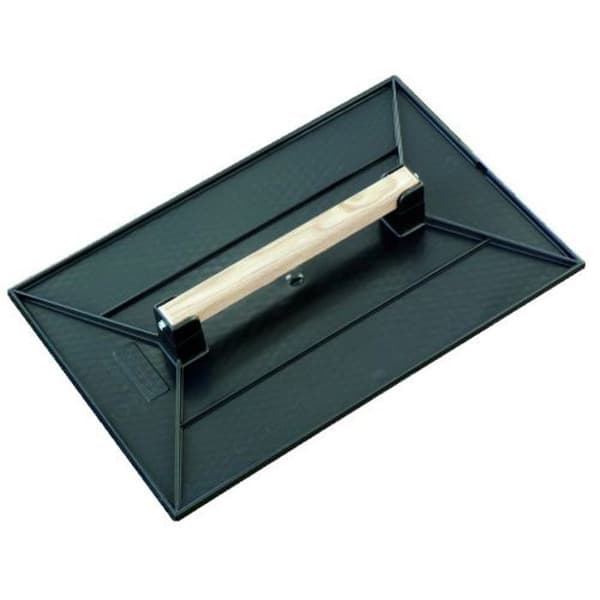 Rektangulär svart plastslev 42 x 28 cm - TALIAPLAST