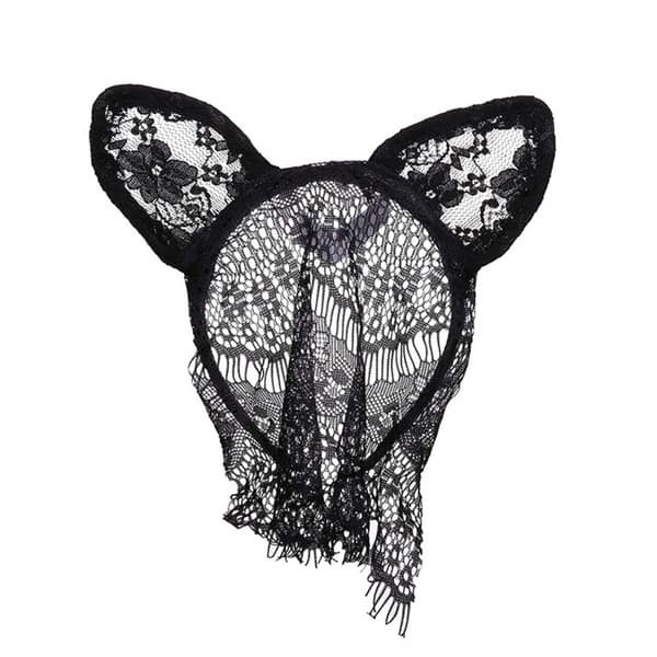 Black Eye Mask ansiktsmaske i blonder blonder maskert maske kanin
