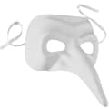 Miniatyrbillede 1 af 3: Venetiansk maske med lang næse - hvid