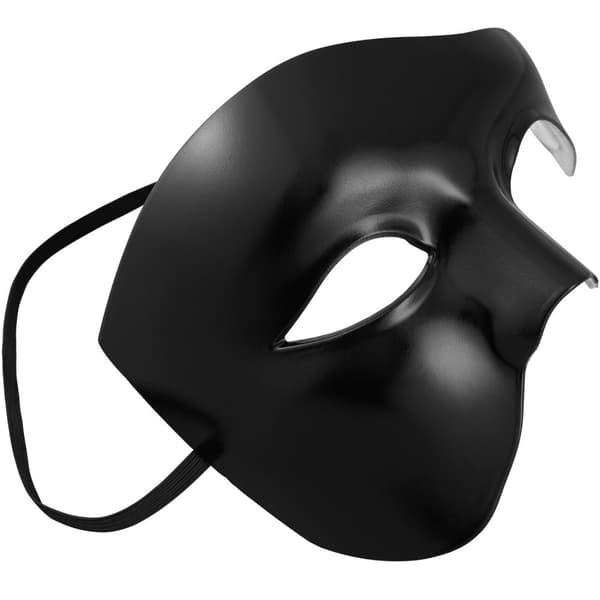 Venetiansk maske Fantom - sort
