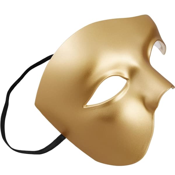 Venetiansk mask Fantom - guld