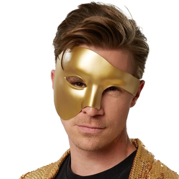 Venetiansk mask Fantom - guld
