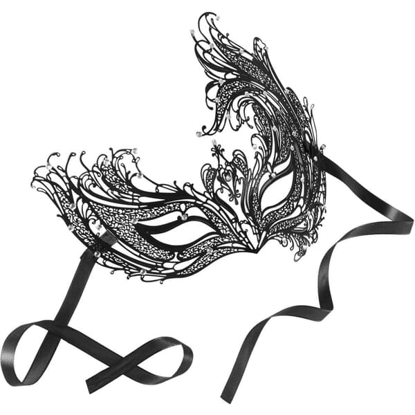 Metallmask Phoenix - svart