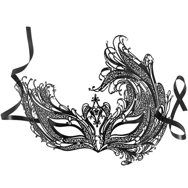 Metallmask Phoenix - svart