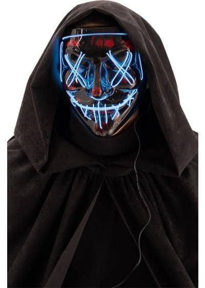 Läskig mask med belysning