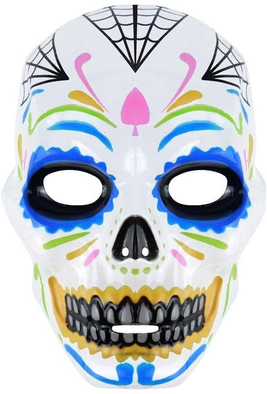 Kuolleiden päivä muovinaamio aikuisille koko naamio halloween
