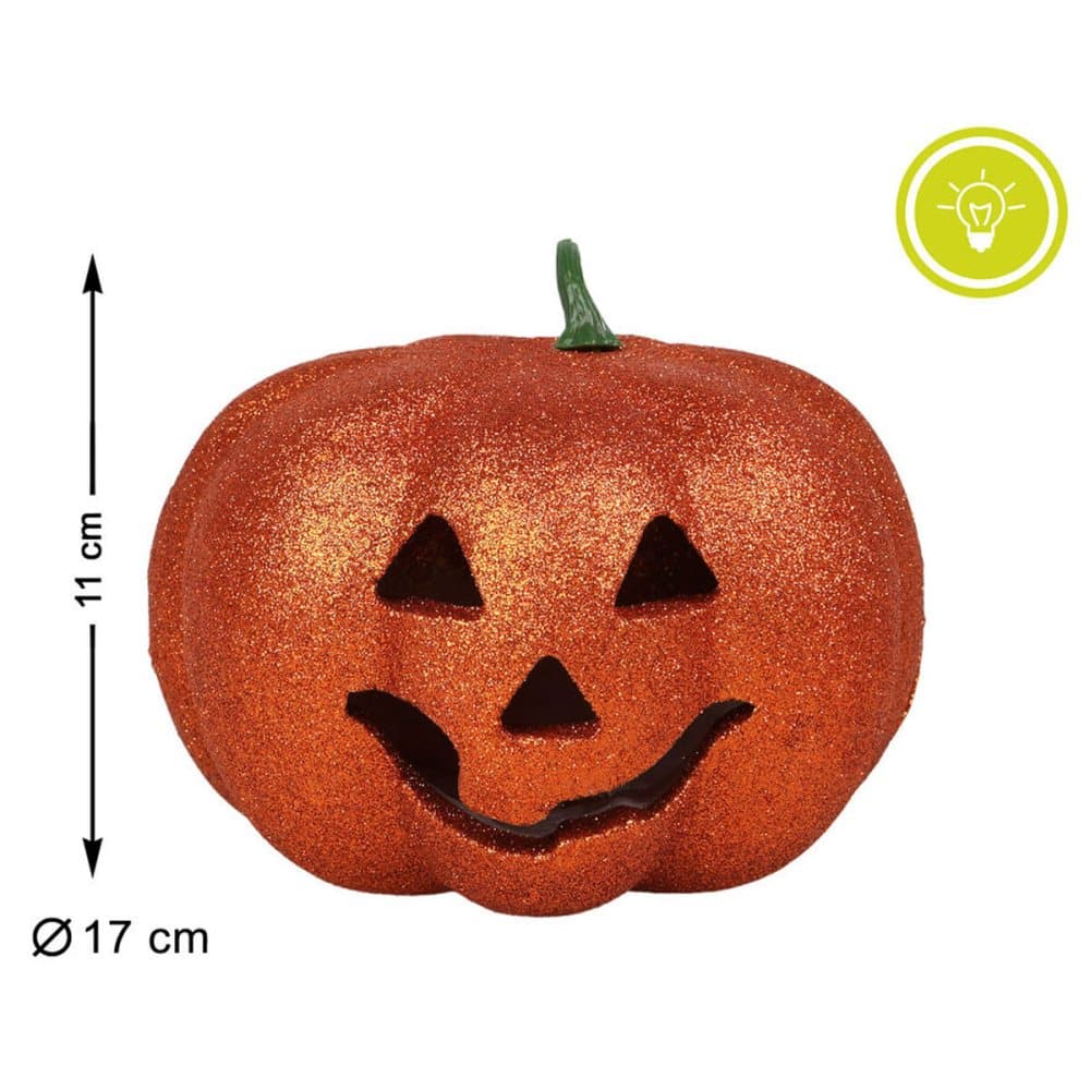 Halloweendekorationer 17 cm Pumpa