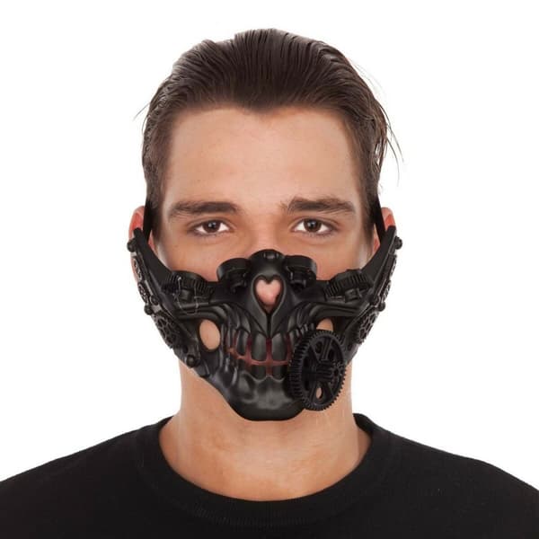 Maske My Other Me Sort Steampunk