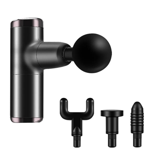 Mini Massage Pistol / Massage Gun Muskelstimulans (4 Huvuden)