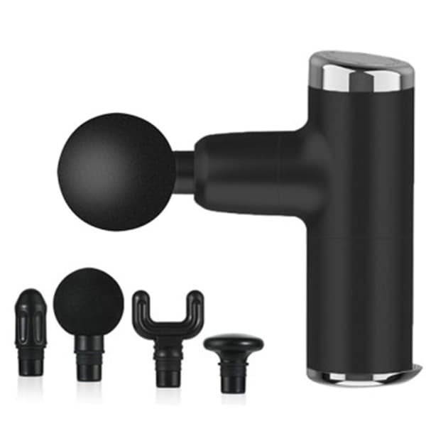 Mini Massage Pistol / Massage Gun Muskelstimulans (4 Huvuden)