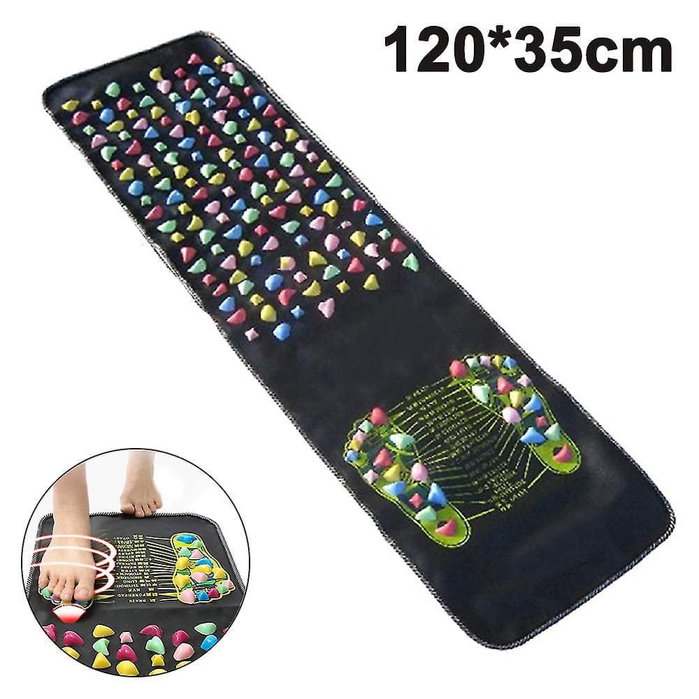 Foot Massage Matreflexology Mat Walk Foot Leg Pain Relieve Relief Walk Massager Mat, Acupoint Mat For Acupressure Relaxes The Nerve Ache Ease Tirednes