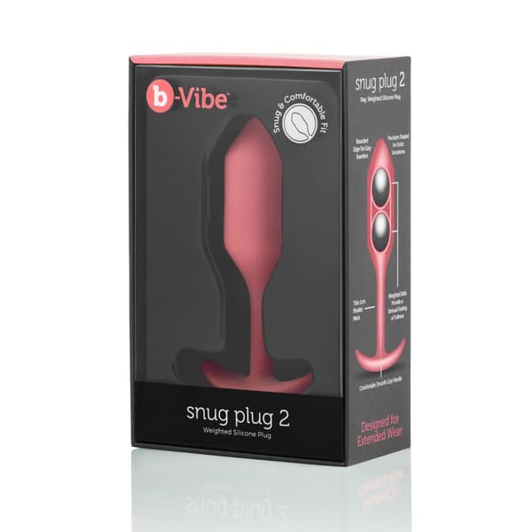 Analplugg B-Vibe 2 Orange Korall