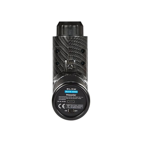 Elektroninen käsihierontalaite Blow Wave 4000 Musta Harmaa 2200 mAh