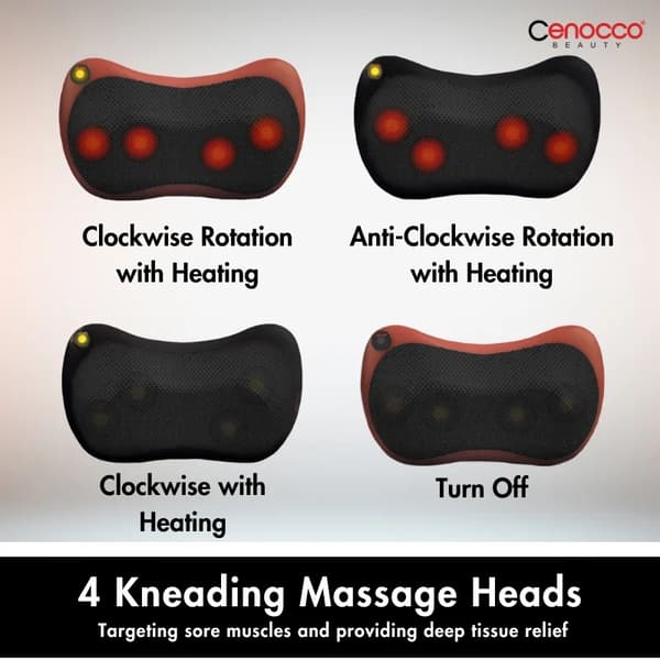 Cenocco Multifunktionel massagepude, sort