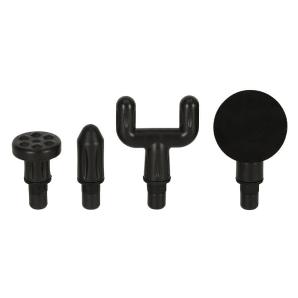 Hierontapistooli, LED-selkävartalohierontalaite, 4in1, musta