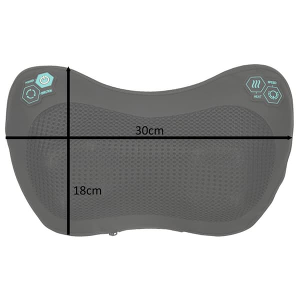 Shiatsu ryggmassager, värmande massagekudde