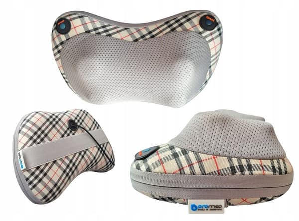 Oromed ORO-PILLOW massageapparat Ryg, Mave, Bælte, HOFTER, Ben, Nakke, Skuldre Beige, Sort